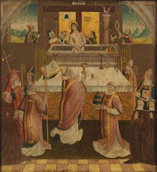 Mass of Saint Gregory, c.1500. Creator: Anon.