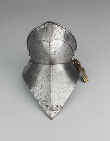 Bevor ("Falling Buff") and Gorget Plate, Europe, c. 1490. Creator: Unknown.