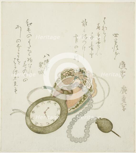 Pocket watch, c. 1823. Creator: Ando Hiroshige.