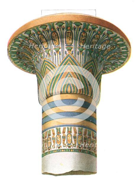 Capital from Karnak, Egypt, (1928). Creator: Unknown.