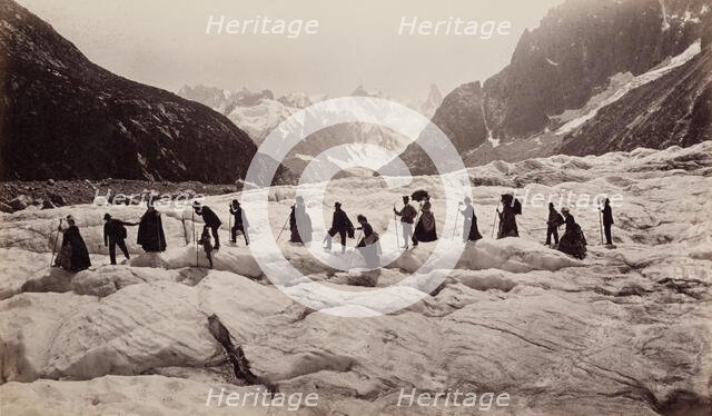 Glacier at Chamounix, France, c1880. Creator: Unknown.