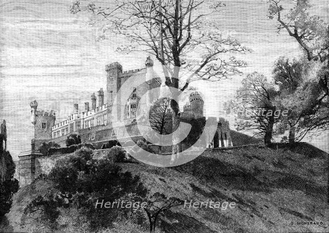 English Homes - No. XXIII: Belvoir Castle: corner view from the Private Gardens, 1890. Creator: Unknown.