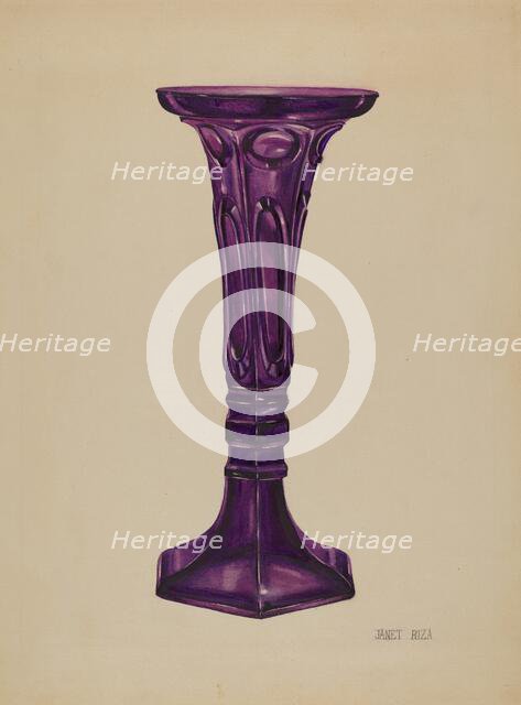 Vase, c. 1937. Creator: Janet Riza.