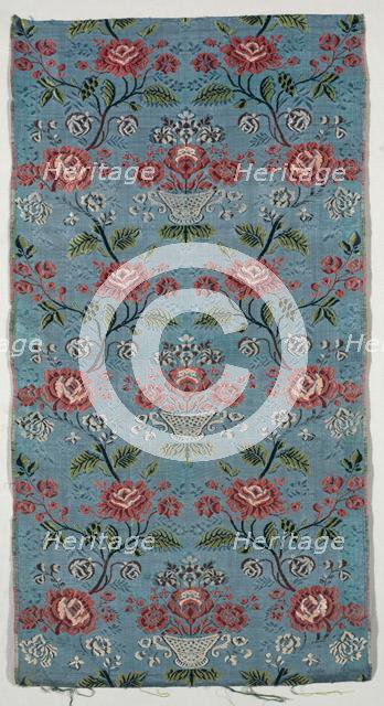 Length of Brocaded Silk, 1700s. Creator: Unknown.