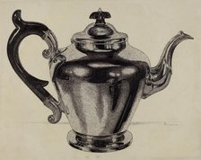 Pewter Teapot, c. 1937. Creator: Harry Goodman.