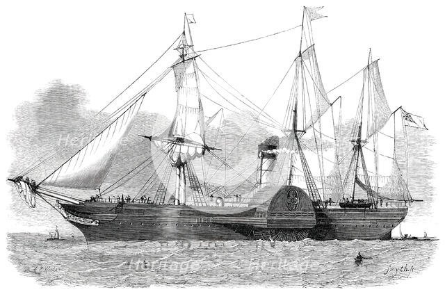 The British Mail Steam-Ship "Asia", 1850. Creator: Smyth.