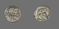 Denarius (Coin) Depicting the Satyr Silenus, 90 BCE. Creator: Unknown.