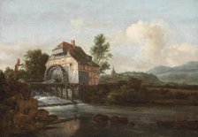 Landscape with a Watermill, c1680. Creator: Jacob van Ruisdael.