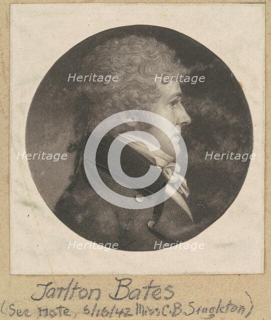 Tarlton Bates, 1798-1803. Creator: Charles Balthazar Julien Févret de Saint-Mémin.