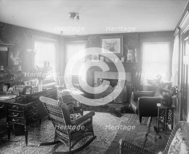 Calloway residence, interior, chair in center, Mamaroneck, N.Y., between 1900 and 1915. Creator: William H. Jackson.