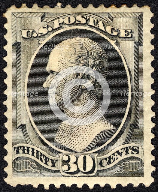 30c Alexander Hamilton single, October 14, 1874. Creator: Unknown.