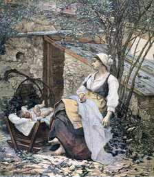 'Young Mother', 1891. Artist: Henri Meyer