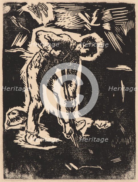 Peasant Digging (Bêcheur au travail), 1863. Creator: Millet, Jean-François (1814-1875).