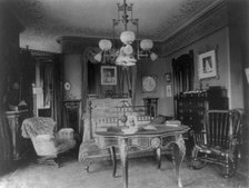 Barber house, Washington, D.C. - bedroom, between 1890 and 1950. Creator: Frances Benjamin Johnston.