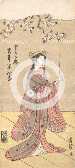 The Actor Iwai Hanshiro IV as Sakura Hime, the Cherry Princess, 1767. Creator: Torii Kiyotsune.