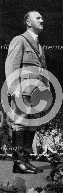 Adolf Hitler at the Nuremberg Rally, Germany, 1935. Artist: Unknown