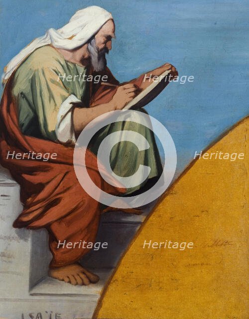 Esquisse pour l'église Saint-Jacques-Saint-Christophe de la Villette : Isaïe, c.1843. Creator: Jean-François Brémond.