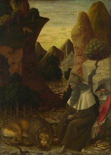 Saint Jerome in a Landscape, c. 1440. Artist: Bono da Ferrara (active 1442-1461)