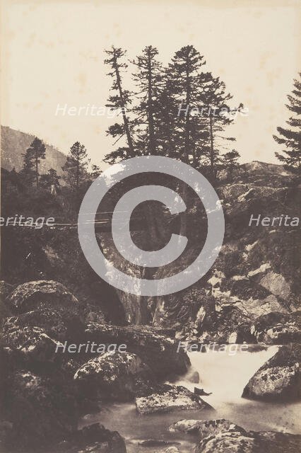 Cauterets, Pont d'Espagne, 1853. Creator: Joseph Vigier.