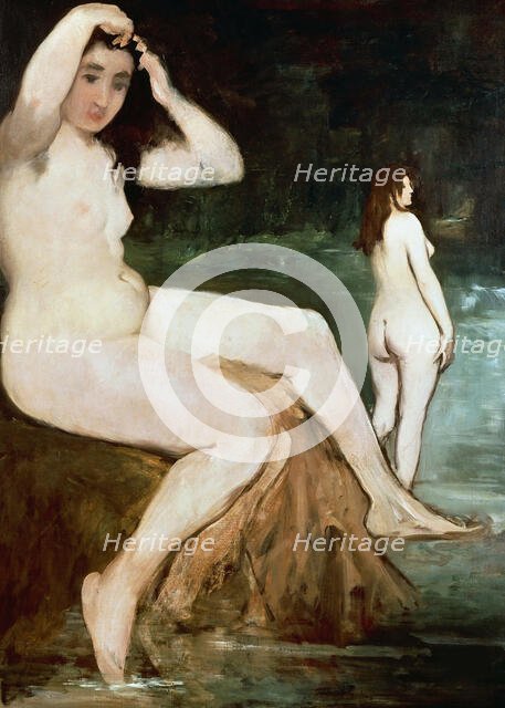 Bathers on the Seine, 1874-1876. Creator: Manet, Édouard (1832-1883).