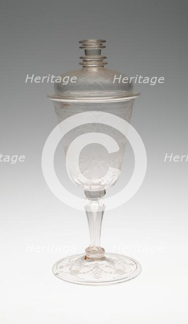 Goblet with Cover, Thuringia, 1701-1713. Creator: Unknown.