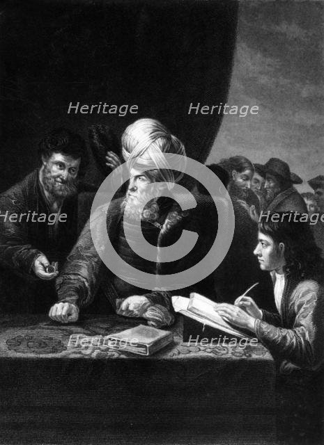 'I do thee no wrong, didst not thou agree with me for a penny', 19th century. Creator: W Holl.