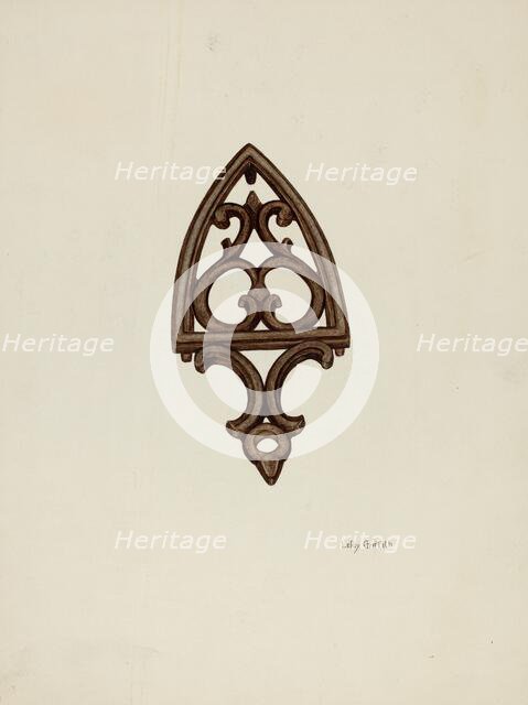 Trivet, c. 1942. Creator: LeRoy Griffith.