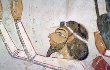 Egyptian wall-painting of a semitic envoy. Artist: Unknown