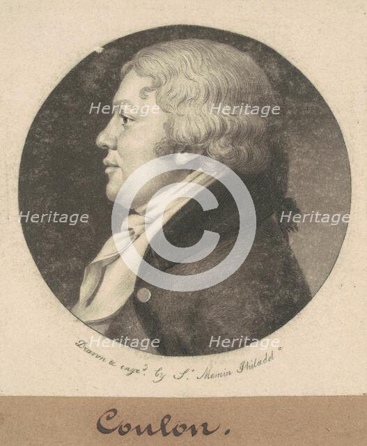 Coulon, 1801. Creator: Charles Balthazar Julien Févret de Saint-Mémin.