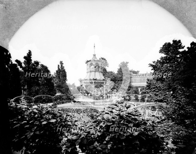 The bandstand, Cremorne Gardens, Kensington, London, 1870-1877. Artist: York & Son.