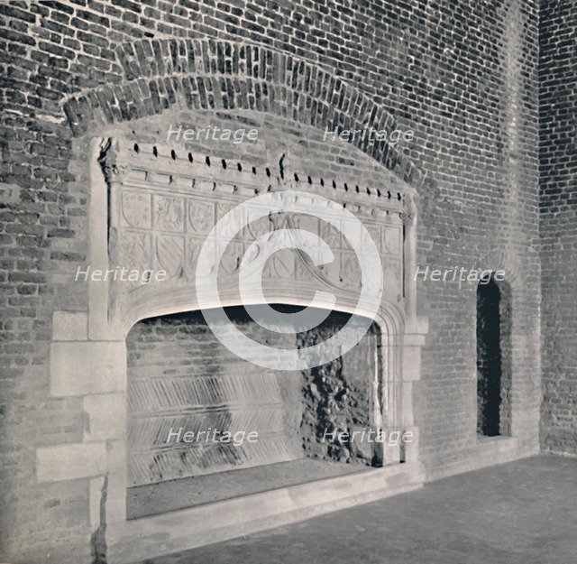 'Chimney-Piece at Tattershall Castle, Lincolnshire', 1927. Artist: Unknown.