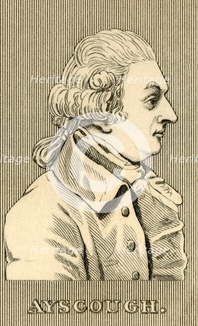 'Ayscough', (died 1779), 1830. Creator: Unknown.
