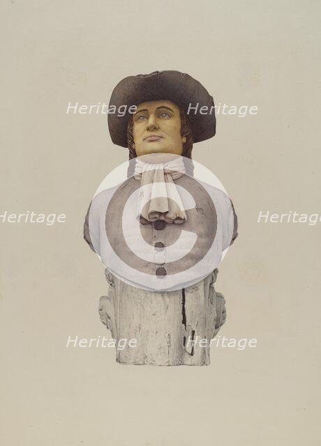 Figurehead: Quaker, 1935/1942. Creator: Unknown.