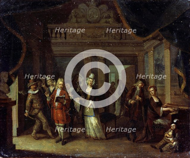 'A House Concert', 18th century. Artist: Jan Josef Horemans the elder