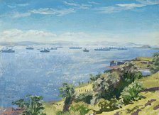 Convoy Anchorage, from Lismore, 1939-1945. Creator: Stephen Bone.