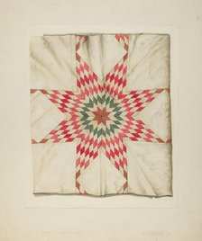 Hand Made Quilt, c. 1938. Creator: Wilford H. Shurtliff.