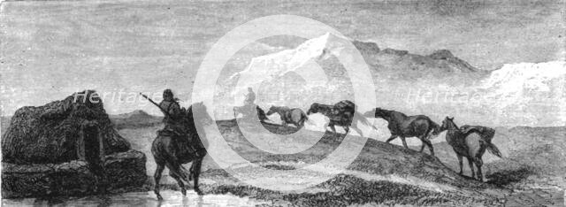 'A team of Ponies; An Icelanders Notes on Iceland', 1875. Creator: Unknown.