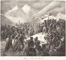Passage du Mont St. Bernard (Napoleon's Army Crossing the St. Bernard Pass), 1822. Creator: Theodore Gericault.