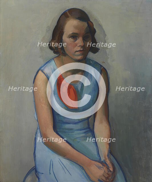 Girl Sitting, 1933. Creator: Ilmari Aalto.