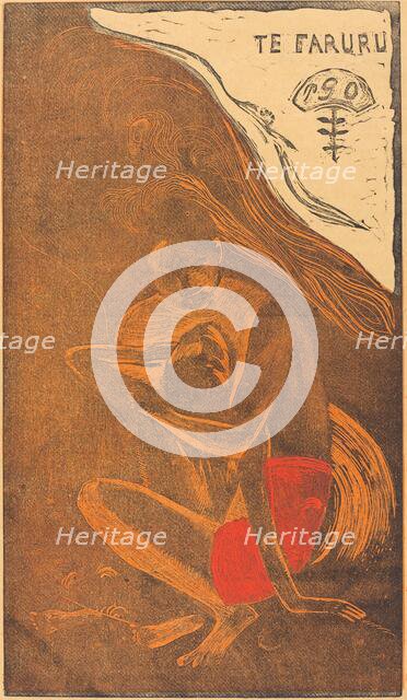 Te Faruru (They are Making Love Here), 1894/1895. Creator: Paul Gauguin.