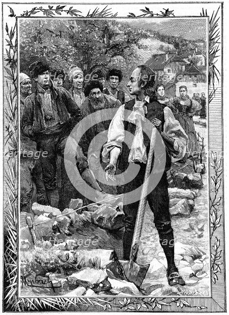 Johann Friedrich Oberlin, Lutheran philanthropist, c1800 (c1880). Artist: Unknown