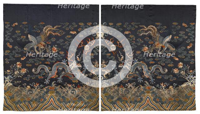 Bridal Bed Curtains, about 1820. Creator: Unknown.