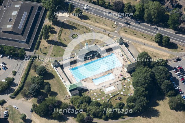 Peterborough Lido, Cambridgeshire, 2018. Creator: Emma Trevarthen.