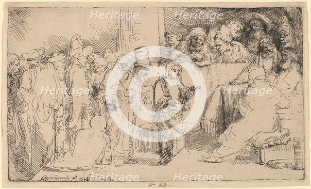 Christ Disputing with the Doctors: a Sketch, 1652. Creator: Rembrandt Harmensz van Rijn.