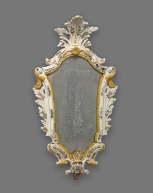 Mirror: Female Harlequin, Italy, 1740/60. Creator: Unknown.