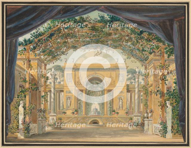 Decoration Executed for the Birthday of His Majesty the King of Westphalia, 1811. Creator: Pierre-Luc-Charles Cicéri (French, 1782-1868).