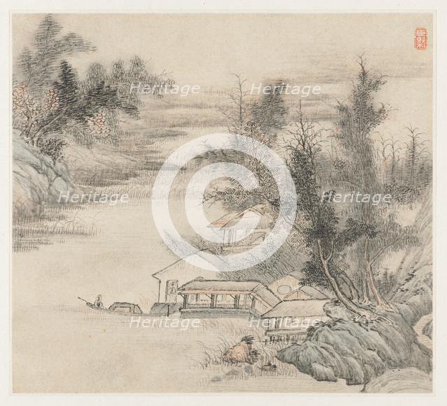 Album of Landscapes: Leaf 2, 1677. Creator: Wang Gai (Chinese, active c. 1677-1705).