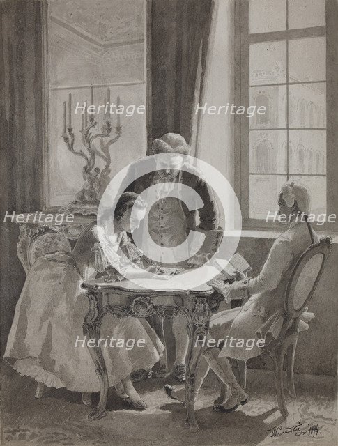 Teaching hour of Empress Catherine II.