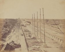 Top of the Wall From Anting Gate, Pekin, Taken Possession by English and French Troops, Oct 1860. Creator: Felice Beato.