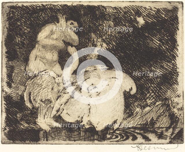 Leda Bathing (Léda au bain), 1913. Creator: Paul Albert Besnard.